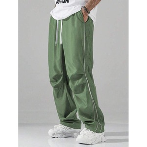Pantalons de sport personnalisés pour hommes, pantalons de jogging baggy, pantalons de course à jambe droite - Product Image 1