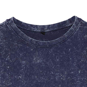 Prix raisonnables Streetwear hommes lavage à l'acide t-shirt entièrement personnalisé Logo hommes lavage à l'acide t-shirt à vendre - Product Image 4