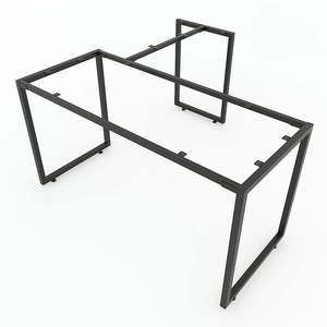 Escritorio de Computadora en Forma de L de 140x140cm, Madera de Caucho, Patas de Hierro, Requiere Ensamblaje, Categoría de Producto: Escritorios de Computadora, Modelo COD68046 - Product Image 3