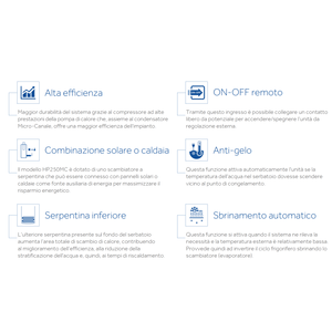 Calentador de Agua con Bomba de Calor Monobloque Solar Haier HP250M3C 250L R134 A+ - Product Image 6