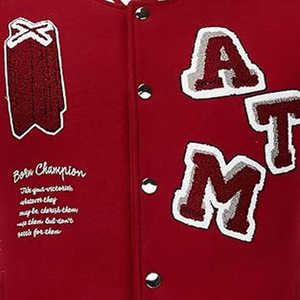 Chaqueta universitaria de lana personalizada OEM de alta calidad para hombre: ropa de abrigo elegante y cálida para todas las estaciones - Product Image 5
