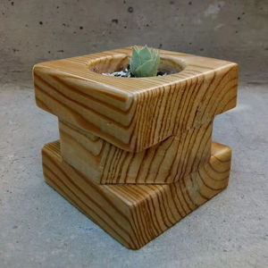 PLANTRES HANDICRAFTS Pot de fleurs en bois créatif Wishing Well Planter for Backyard Garden Bark Pots for Flower & Planters - Product Image 6