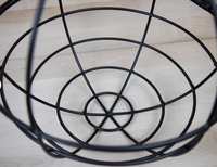 Jardinière suspendue globe antique au design moderne et épuré, en fer thermolaqué, décorative, pour intérieur et extérieur, panier suspendu réutilisable