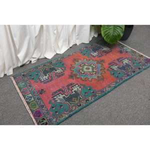 Alfombra de lana turca Vintage de 18x34 pies, diseño de retazos verde naranja, técnica de tejido plano para decoración para sala de estar, látex de 4m de ancho - Product Image 3