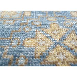 Tapis en laine noué à la main Erbe Blue, motif géométrique, 9x12, patchwork et motif allée, pour usage domestique, modèle GS-34 - Product Image 3