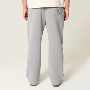Pantalons de survêtement décontractés en coton léger sur mesure pour hommes, coupe ample, séchage rapide, respirant, fermeture à cordon, taille mi-haute - Product Image 3