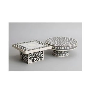 Moldes para Soportes de Pastel Cuadrados Hechos a Mano con Incrustaciones de Hueso, Ecológicos, de Alta Demanda, para Interiores de Lujo, Tamaño Personalizado - Product Image 1