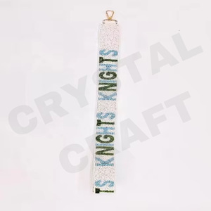 สตาร์เกเตอร์กระเป๋าลูกปัดลายตารางหมากรุกสายกระเป๋าลูกปัดสีขาวทองอุปกรณ์เสริมที่ทันสมัยสำหรับกระเป๋า - Product Image 5