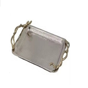 ถาดเสิร์ฟอลูมิเนียมทรงรีโลหะเป็นมิตรกับสิ่งแวดล้อมถาดเสิร์ฟทรงรีสำหรับงานแต่งงาน - Product Image 2