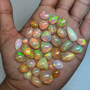 Ópalo etíope natural pulido alto 3X5 a 20X30mm y todos los tamaños calibrados disponibles para mujeres collar de fuego múltiple fino - Product Image 6