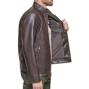 Veste en cuir sur mesure, créez votre propre veste en cuir pour homme, veste en cuir imperméable pour homme - Product Image 4