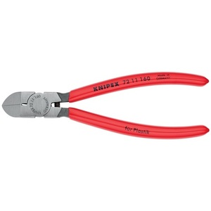 KNIPEX Polished Head Side Cutters for Plastics 160mm Length 45 <b>Angled</b> Garden Hand <b>Tools</b> with Plastic Coating - Product Image 3