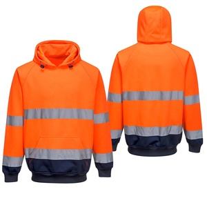 Ropa de Alta Visibilidad para Seguridad Vial, Impermeable, Reflectante, de Poliéster y Forro Polar, Sudadera con Capucha de Alta Visibilidad, Uniforme de Mecánico, Ropa de Trabajo - Product Image 3