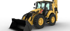 Mini chargeuse compacte CAT 420F Nouvelle pompe rétrocaveuse godet Mini chargeuse compacte CAT 4X4 - Product Image 3