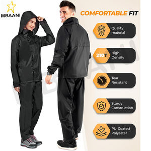 Combinaison de pluie imperméable, durable, respirante et légère pour hommes et femmes, idéale pour la moto, le golf et la pêche - Product Image 2