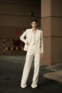 Veste de costume Cadie de haute qualité, prix d'usine, vêtements pour femmes, printemps, bleu marine, élégante, imperméable, écologique, style minimaliste - Product Image 2