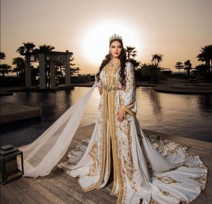 NUEVO-HERMOSO VESTIDO CAFTÁN DE COLOR AZUL Cielo CON VELO DE Sendero CON CUENTAS DE CRISTAL EMBELLECEDADAS, PIEDRA, TRABAJO DE DABKA PARA BODA = 2025 - Product Image 1