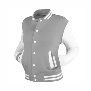 Nouveau style bon logo personnalisé vestes universitaires pour hommes col montant tissu de laine Style décontracté CollegeBaseballjacket pour hommes - Product Image 2