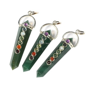 Pendentif crayon tourmaline noire Premium 7 Chakra pierre Reiki bijoux Feng Shui sculpté Agate cristaux métaphysiques amour - Product Image 4