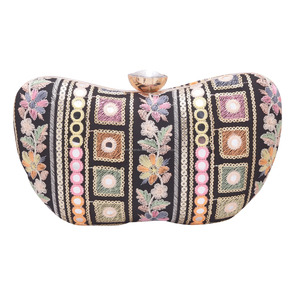 Bolso de Mano Elegante Bordado para Mujer, Bolso Gitano, Bolso Étnico para Mujer, Bolso de Noche a PRECIO DE MAYOREO por LUXURY CRAFTS - Product Image 3