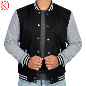Veste de baseball pour hommes OEM Veste universitaire à manches minces à la mode pour l'hiver Meilleur prix avec traitement de revêtement - Product Image 5