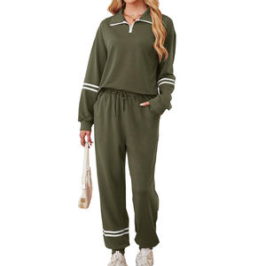 Hoodie Sweatpants Jogger Sets Cargo Pants Tracksuits Unisex Sweat Suits Cotton Polyester Puff Printing Streetwear Tracksuit - Product Image 1