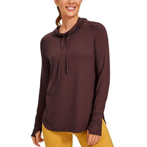 Camiseta de manga larga atlética recién llegada de alta calidad, camiseta con capucha atlética de ajuste activo - Product Image 3