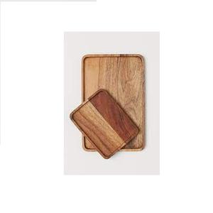 La más alta calidad profesional tallada a mano nuevo diseño mejor calidad bandeja de madera para servir comida con asas - Product Image 4