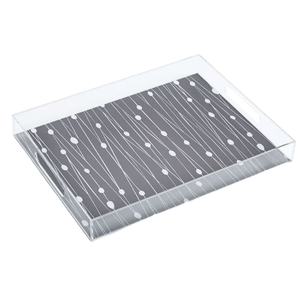 Plateau de nourriture en acrylique de conception moderne, grand et durable, idéal pour servir des desserts dans la cuisine, le restaurant et l'hôtel au meilleur prix - Product Image 1