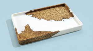 ถาดเรซิ่นไม้คุณภาพสูง ผลิตตามสั่ง เป็นมิตรกับสิ่งแวดล้อม เกรดอาหาร ถาดอีพ็อกซี่ลายแม่น้ำ สำหรับเสิร์ฟอาหาร ตกแต่งบ้าน วางบนโต๊ะกาแฟ - Product Image 4