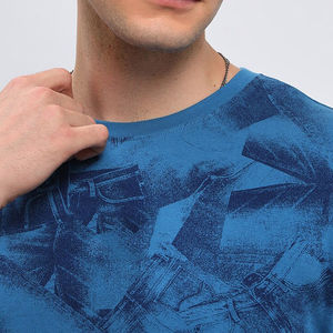 Camiseta de cuello redondo para hombre, diseño clásico sólido, ajuste cómodo, camiseta para hombre, ropa informal, camiseta de tela de algodón para hombre, venta al por mayor - Product Image 6