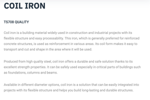 ASTM estándar no aleado bobina de hierro TS708 para la construcción y proyectos industriales-estructura flexible y fácil de procesar - Product Image 4