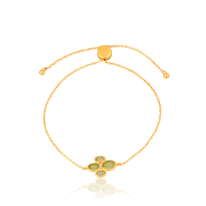 Pulsera de último diseño de Plata de Ley 925 de la mejor calidad con piedra preciosa de peridoto natural para mujer para su joyería ética - Product Image 2