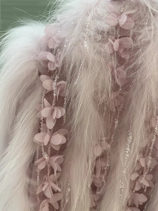 Manteau d'hiver pour femme en fausse fourrure de renard, long, épais, uni, à bouton simple, avec glands - Product Image 2