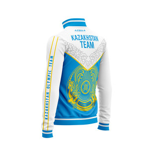 Veste d'entraînement en polyester personnalisée à manches longues pour homme, col montant, demi-zip, veste de sport et décontractée - Product Image 2