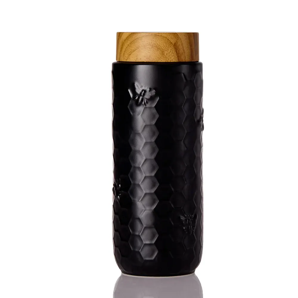 Acera Liven Honey Bee Mug Travel 16 oz dibuat dengan desain minimalis yang indah rasa murni gaya Modern
