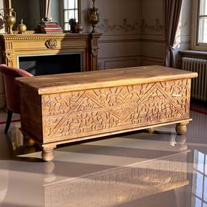Vintage Wood Cabinet for Living Room Decor with Jewelry <b>Box</b> Functionality - Product Image 2
