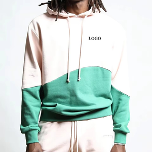 Pull à capuche en coton mélangé confortable et respirant pour hommes avec poche kangourou couleurs unies pour les soldes d'hiver - Product Image 5