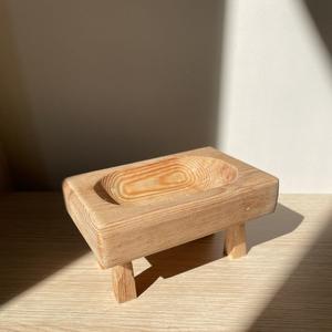 Porte-savon en bambou écologique de luxe pour lavabo de salle de bain, finition lisse, antidérapant, design moderne - Product Image 1