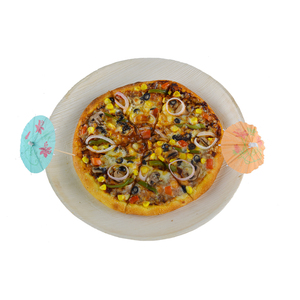 Assiette à dîner biodégradable rentable Vaisselle en feuille de palmier Assiettes jetables en feuille de palmier de forme ronde pour le dîner - Product Image 4