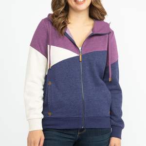 Sudadera con capucha de bloque de color PARA MUJER: cremallera moderna y cómoda con diseño de color atrevido, perfecta para ropa informal, capas - Product Image 6