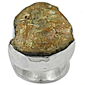 Rose <b>Gold</b> Plated Natural Stone Trendy <b>Cocktail</b> <b>Ring</b> for Women-Unique Statement Jewelry - Product Image 2