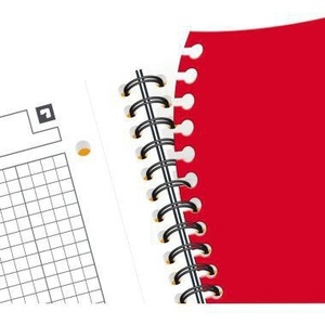 Cahier Oxford International Activebook College DIN A4+ quadrillé en polypropylène 80 feuilles gris/orange/rouge - pour étudiants - Product Image 3
