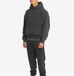 Haute qualité 100% coton hiver numérique lavé à l'acide pierre lavé Vintage surdimensionné vêtements de rue à capuche série High Street - Product Image 6