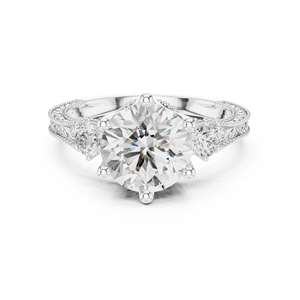 14K Teardrop Shape <b>Crystal</b> Diamond <b>Ring</b> Elegant Party Wear - Product Image 4