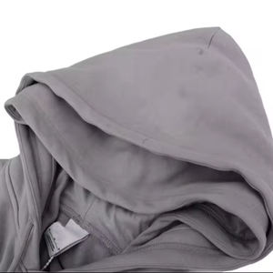 Sudaderas con Capucha Extra Grandes de Doble Capa Personalizadas Más Vendidas, Ecológicas, para Hombre, Gris, Gruesas, 450 Gsm, 100% Algodón - Product Image 6