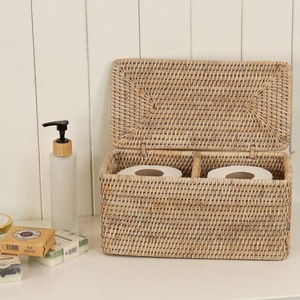 Panier de rangement en rotin naturel fait main, écologique, 2 compartiments, design moderne multifonctionnel, Artex Green Earth Made - Product Image 4