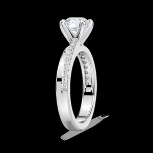 Anillo de compromiso con diamante cultivado en laboratorio de 1.20 ct, corte certificado por IGI, oro sólido de 14k - Product Image 2