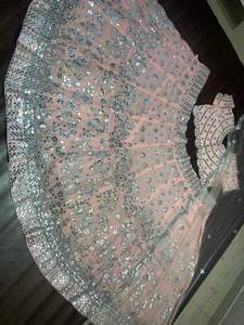 Tenue de soirée exclusive Lehenga Choli Georgette Dupatta avec le plus beau miroir en papier Zari Work pour les mariages - Product Image 4