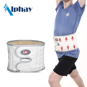 Corsetto lombare aletico con cintura <span class=keywords><strong>di</strong></span> trazione ad aria lombare impermeabile ortopedico <span class=keywords><strong>per</strong></span> il materiale in PU regolabile <span class=keywords><strong>per</strong></span> alleviare il dolore alla <span class=keywords><strong>schiena</strong></span> - Product Image 4